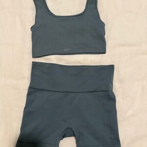 SET Activewear Top and Shorts in Black